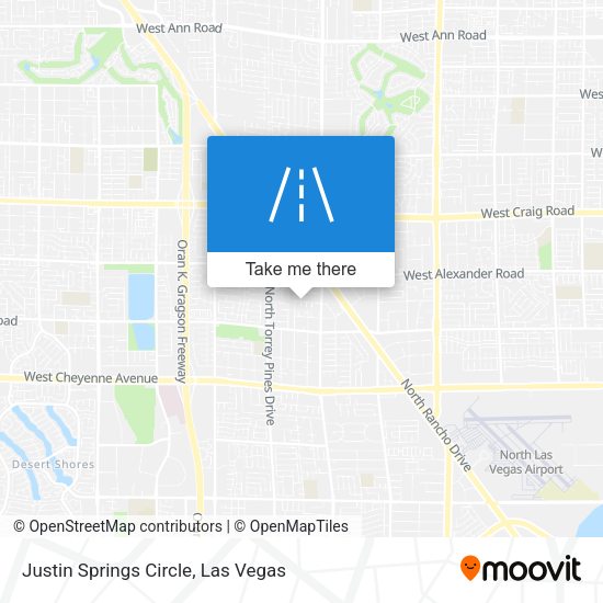 Justin Springs Circle map