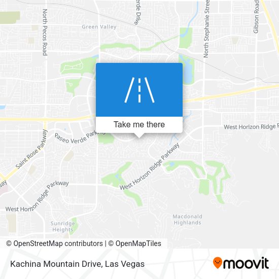 Kachina Mountain Drive map