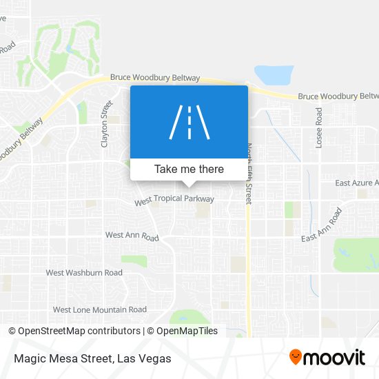 Magic Mesa Street map