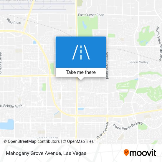 Mapa de Mahogany Grove Avenue