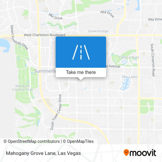 Mahogany Grove Lane map