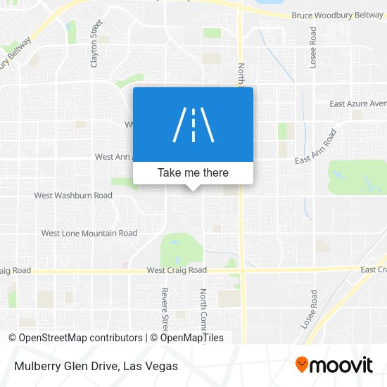 Mulberry Glen Drive map
