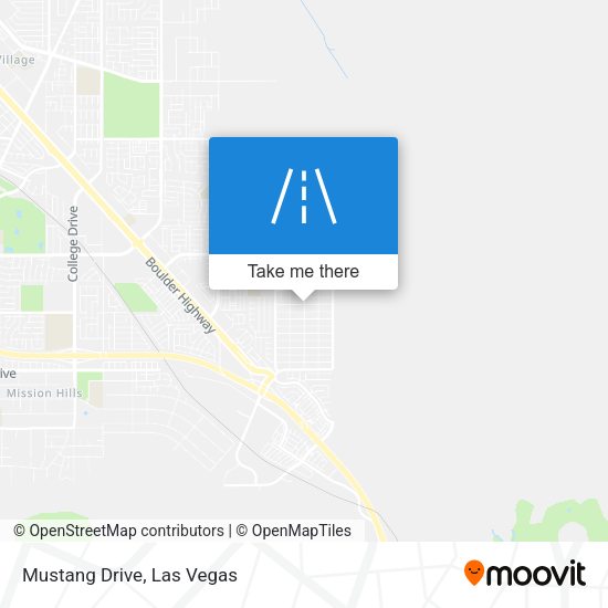 Mustang Drive map