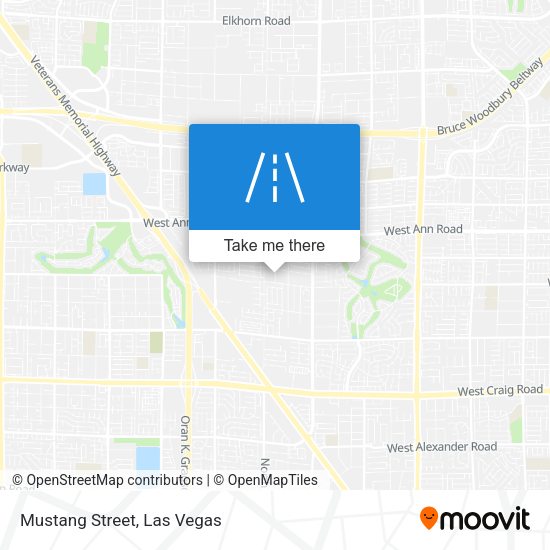 Mustang Street map