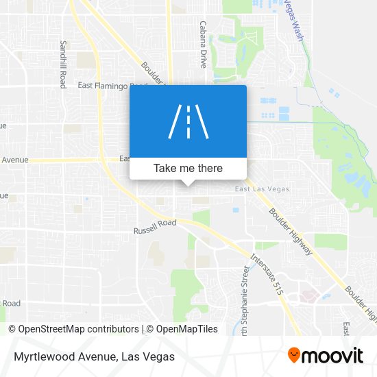 Myrtlewood Avenue map