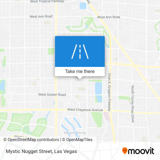 Mystic Nugget Street map