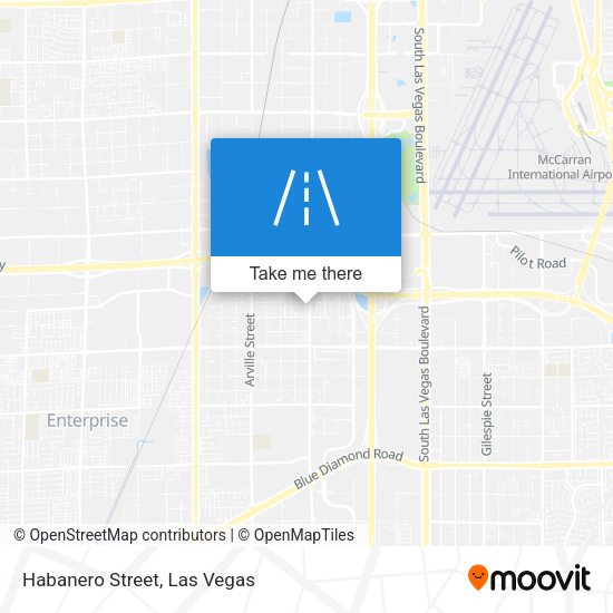Mapa de Habanero Street