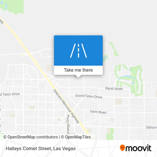 Halleys Comet Street map