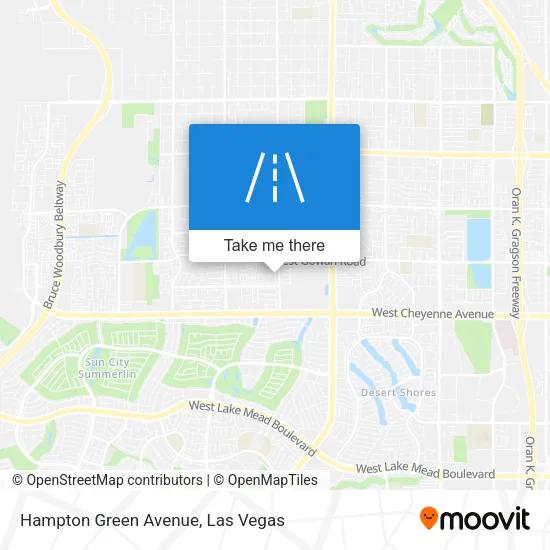 Hampton Green Avenue map