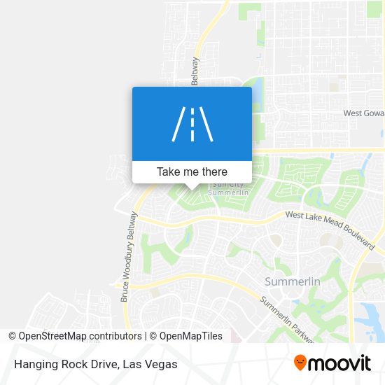 Hanging Rock Drive map