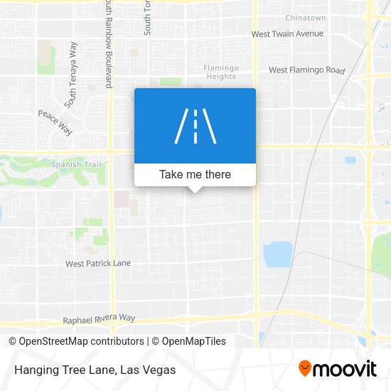 Hanging Tree Lane map