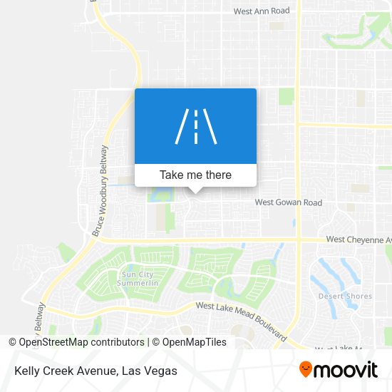 Kelly Creek Avenue map