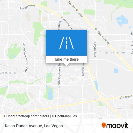 Kelso Dunes Avenue map