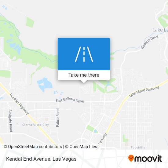 Mapa de Kendal End Avenue
