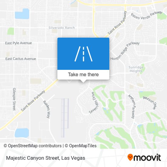 Majestic Canyon Street map