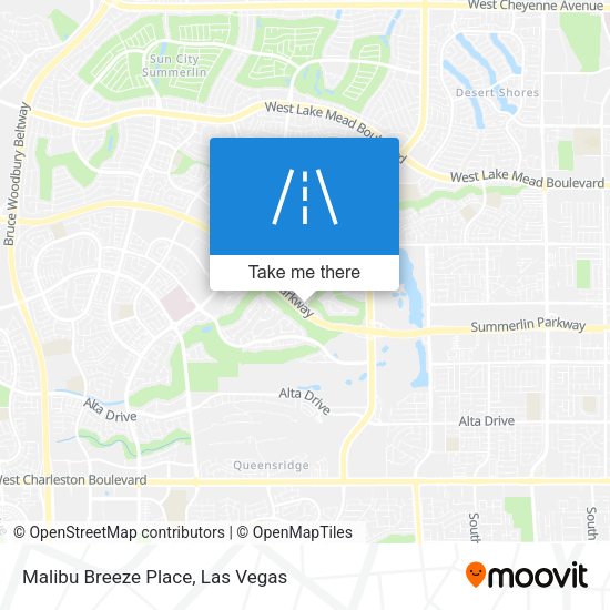 Mapa de Malibu Breeze Place