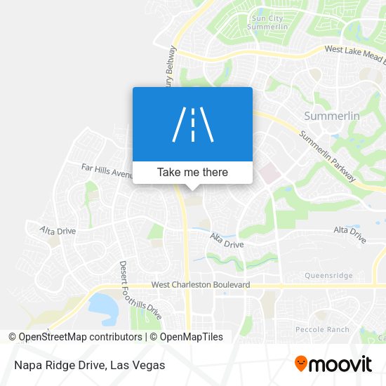 Napa Ridge Drive map