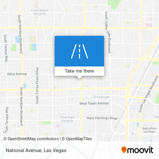 Mapa de National Avenue
