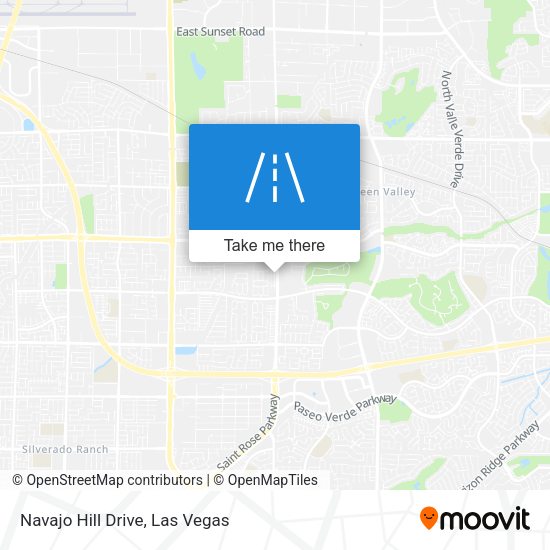 Navajo Hill Drive map