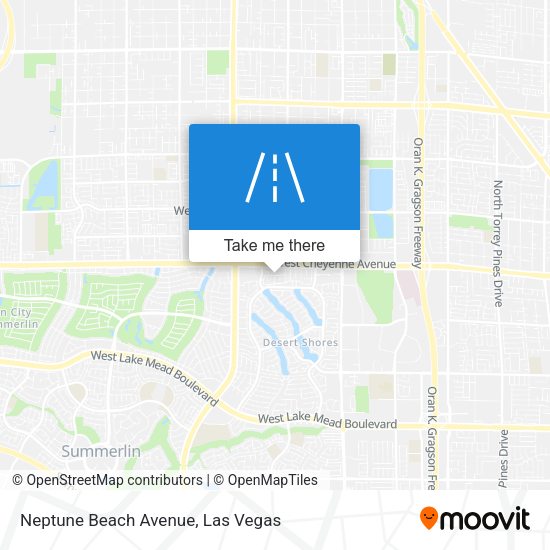 Mapa de Neptune Beach Avenue