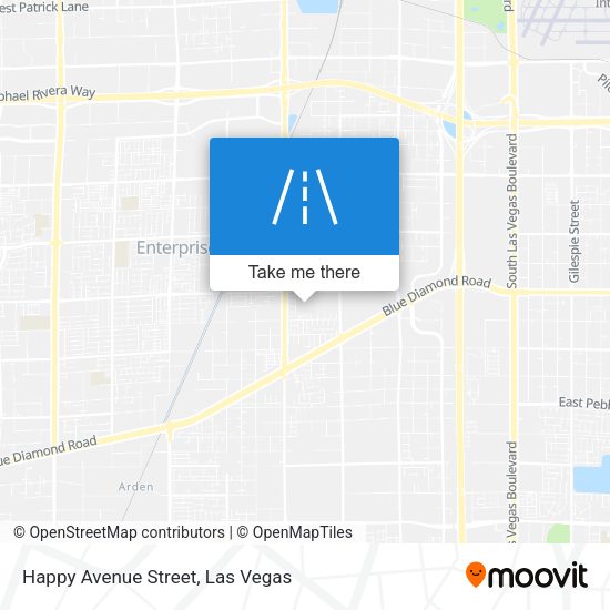 Mapa de Happy Avenue Street