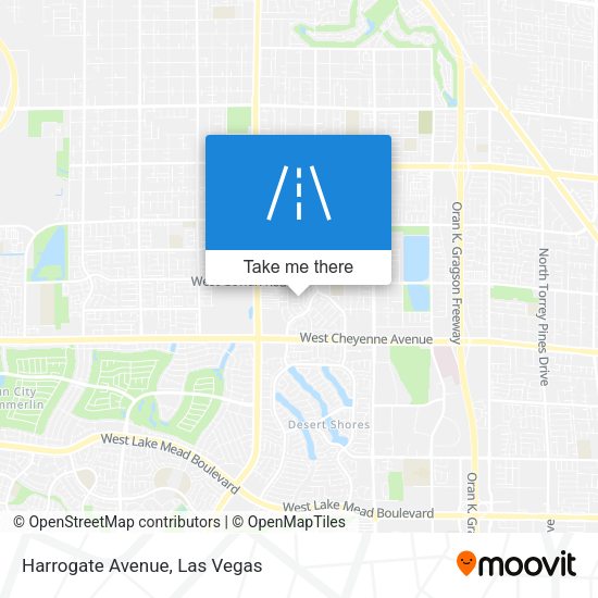 Harrogate Avenue map