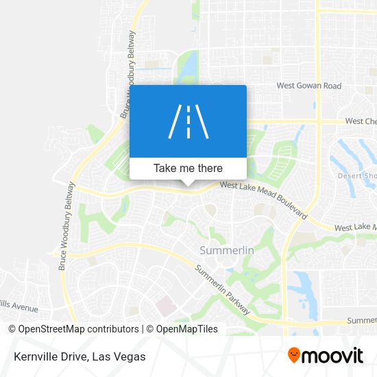 Mapa de Kernville Drive