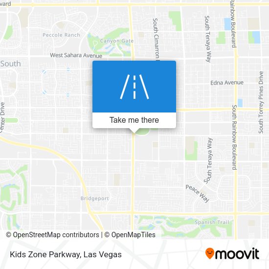 Mapa de Kids Zone Parkway