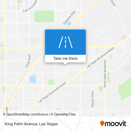 King Palm Avenue map