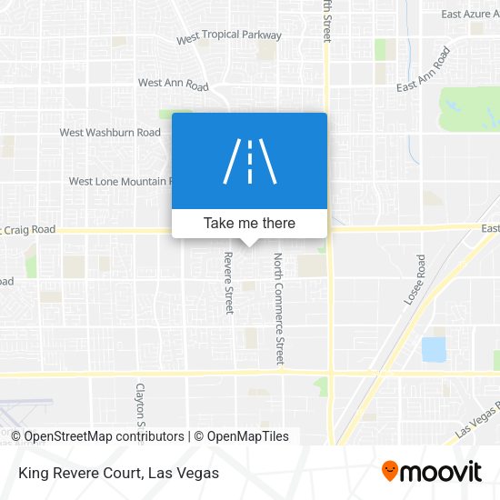 King Revere Court map