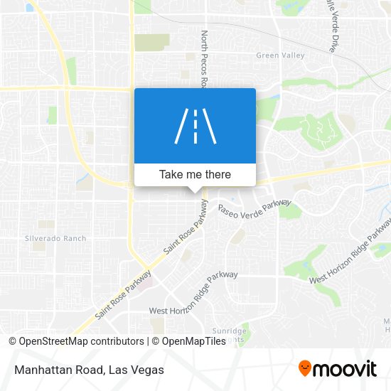 Mapa de Manhattan Road
