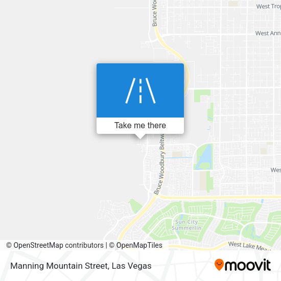 Manning Mountain Street map