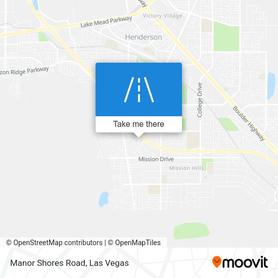 Manor Shores Road map