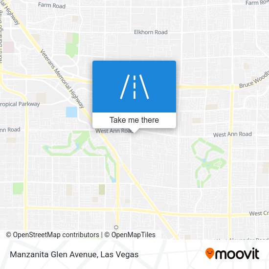 Manzanita Glen Avenue map