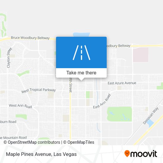 Maple Pines Avenue map