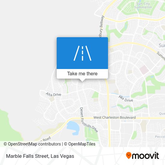 Marble Falls Street map