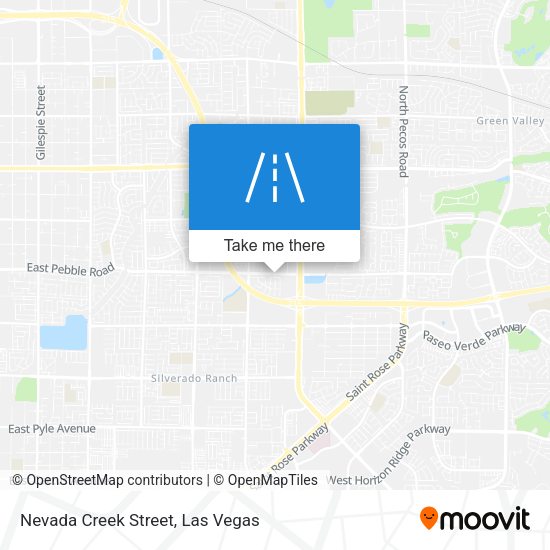 Nevada Creek Street map