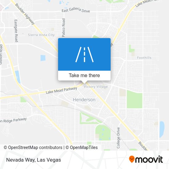 Nevada Way map