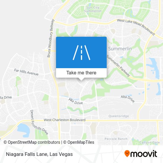 Niagara Falls Lane map