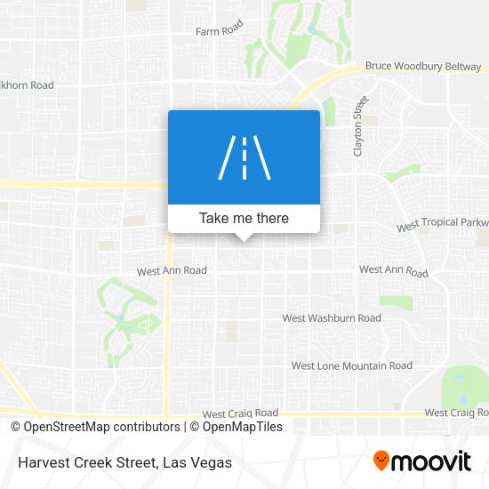 Mapa de Harvest Creek Street