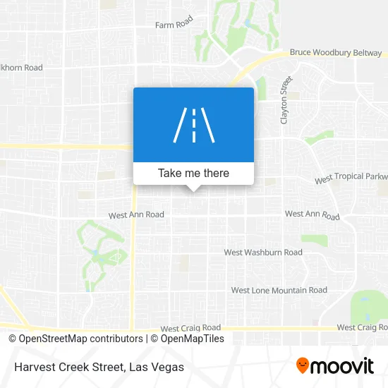 Harvest Creek Street map