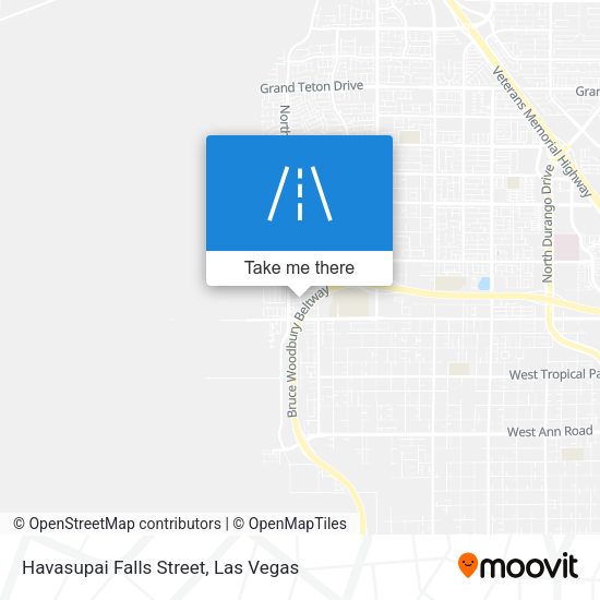 Havasupai Falls Street map
