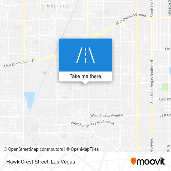 Mapa de Hawk Crest Street