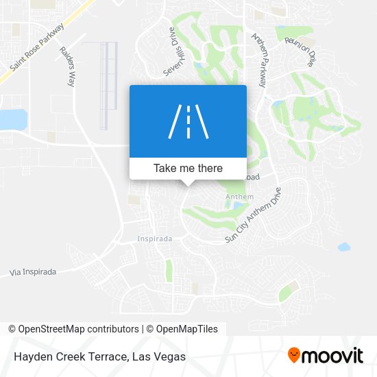 Hayden Creek Terrace map