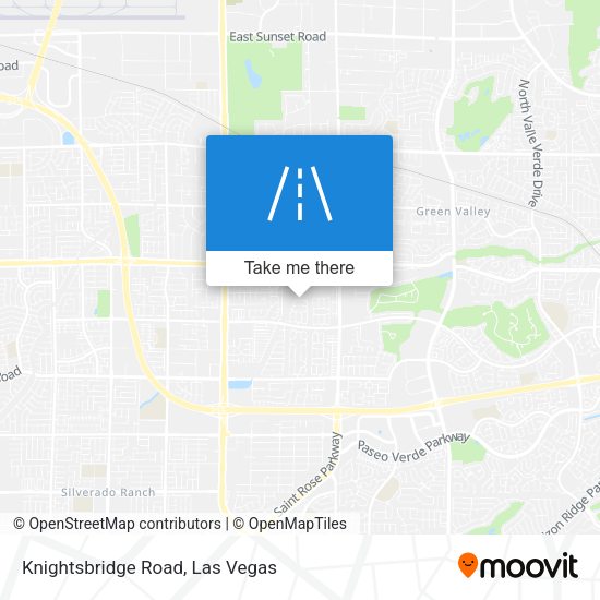 Knightsbridge Road map