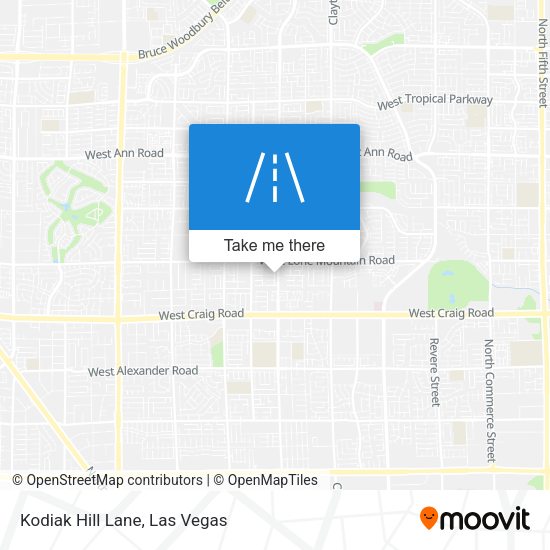 Kodiak Hill Lane map