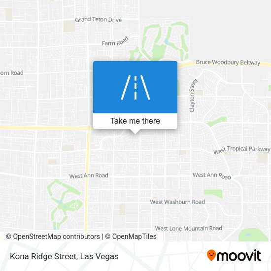Kona Ridge Street map