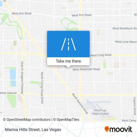 Marina Hills Street map