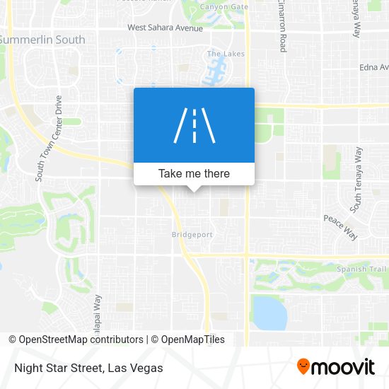 Night Star Street map
