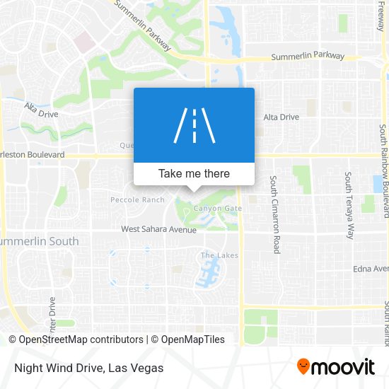 Night Wind Drive map